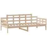 vidaXL Lit de jour avec tiroirs sans matelas 90x200 cm bois massif