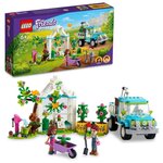 Lego 41707 friends le camion planteur d'arbres  jouet de construction jardin et voiture avec figurines  set enfants +6 ans