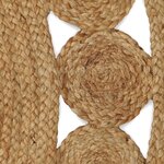 vidaXL Tapis de surface Naturel Ø 240 cm Jute