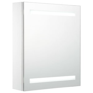 vidaXL Armoire de salle de bain à miroir LED 50x13 5x60 cm