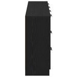 vidaXL Buffets 2 Pièces Chêne Noir 60x30x70 cm Bois d'ingénierie