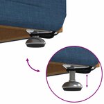 vidaXL Tabouret Bleu 41 x 41 x 40 cm Tissu et bois stratifié