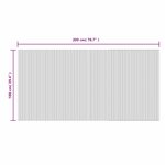 vidaXL Tapis rectangulaire marron 100x200 cm bambou