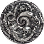 Monnaie PANDORA BOX Evil Within EHR Epic High Relief 3 Oz Argent 20$ Palau 2019