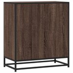 vidaXL Buffet chêne marron 68x35x76 cm bois d'ingénierie et métal