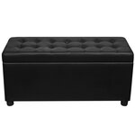 Pouf de rangement cuir synthétique 87 5 x 36 x 41 cm noir 02_0021240