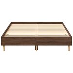 vidaXL Cadre de lit sans matelas chêne marron 120x200 cm