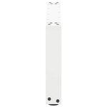 vidaXL Pieds de table basse en U 2 pièces Blanc 60 x (30-31) cm Acier