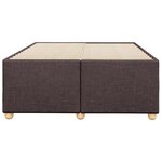 vidaXL Cadre de lit marron foncé 120x190 cm tissu