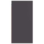vidaXL Meuble TV Gris 30 5x30x60 cm Bois d’ingénierie
