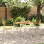 Ensemble de salle à manger jardin vidaXL 3 pièces en bois acacia massif