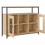 vidaXL Buffet chêne sonoma 100x35x80 cm bois d'ingénierie