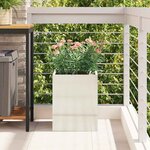 vidaXL Cache-pot de jardin Argent Acier galvanisé