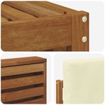 vidaXL Ensemble de canapés d'extérieur 9 pc Naturel et Crème Polyester