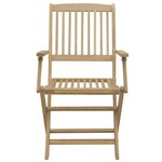 vidaXL Chaises pliables de jardin lot de 4 bois massif d'acacia