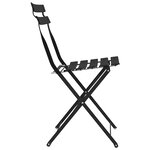 vidaXL Chaises de jardin pliantes 2 Pièces en acier anthracite