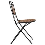 vidaXL Chaises de bistrot pliables lot de 2 terre cuite céramique