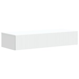 vidaXL Table d'appoint murale Blanc 87 5 x 34 5 x 17 cm