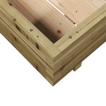 vidaXL Jardinière 100x100x26 5 cm bois de pin imprégné