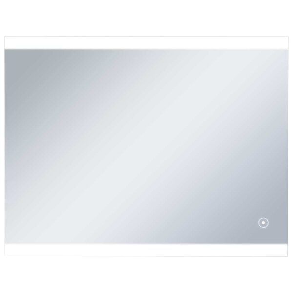 vidaXL Miroir mural à LED de salle de bain et capteur tactile 80x60 cm