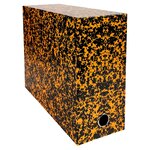 Boîte de classement carton exacompta tradition dos 12 cm  couleurs assorties - lot de 5