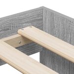 vidaXL Cadre de lit Gris Sonoma 80 x 200 cm Bois d'ingénierie