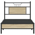 vidaXL Cadre de lit sans matelas chêne sonoma 90x200 cm