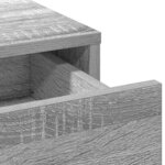 vidaXL Table de Toilette Gris 79 x 41 x 140 cm Bois d'ingénierie