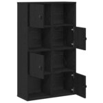 vidaXL Bibliothèque chêne noir 60x24x101 5 cm bois d'ingénierie