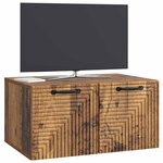 vidaXL Meuble TV mural Bois ancien 59 5 x 41 x 30 cm Bois d'ingénierie
