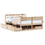 vidaXL Cadre de lit sans matelas 120x190 cm bois de pin massif