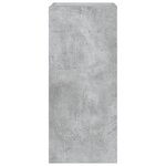 vidaXL Meuble TV mural avec lumières LED gris béton 30 5x35x70 cm