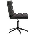 vidaXL Chaises à manger lot de 6 noir similicuir