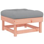 vidaXL Salon de jardin 10 Pièces avec coussins bois massif douglas