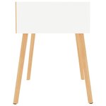 vidaXL Tables de chevet 2 Pièces Blanc 40x40x56 cm Bois d'ingénierie