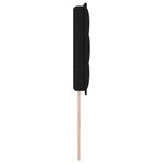 vidaXL Tête de lit Hauteur réglable avec tête de lit Noir 140 cm tissu