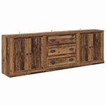 vidaXL Buffets 3 Pièces Chêne noir 210 x 35 5 x 67 5 cm Bois d'ingénierie