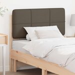 vidaXL Tête de lit capitonnée Marron et Taupe 100 cm Pin massif