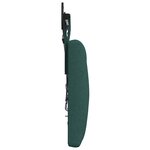 vidaXL Tête de lit suspendue Avec lumière LED Vert foncé Tissu