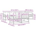 vidaXL Ensemble de canapés d'extérieur 6 pc Blanc et anthracite