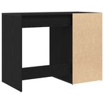 Bureau vidaXL en chêne noir 100x49x75 cm en bois d'ingénierie