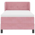 vidaXL Lit à ressorts avec matelas gris foncé 80x200 cm en velours
