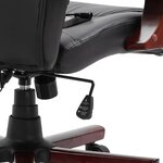 Chaise fauteuil siège de bureau informatique étude similicuir noir 02_0024042