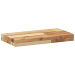 vidaXL Étagères flottantes 2 Pièces 40x20x4 cm acacia massif à l'huile