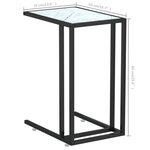 vidaXL Table d'appoint ordinateur Marbre blanc 50x35x65cm Verre trempé