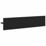 vidaXL Porte-manteau mural avec étagère Chêne noir 80 x 10.5 x 18 cm