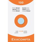 Etui De 100 Fiches - Bristol Ligné Perforé 125x200mm - Couleurs Assorties - Exacompta