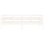 vidaXL Lit de jour sans matelas blanc bois de pin massif 90x190 cm