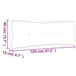 vidaXL Coussins de palette lot de 2 motif de feuilles tissu