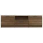 vidaXL Meuble TV Chêne marron 140x35x40 cm Bois d'ingénierie